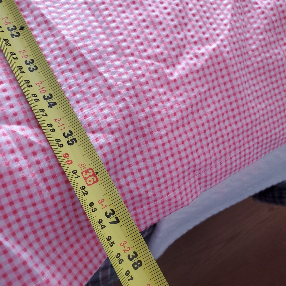 Womens Gingham Check House Robe - Picture 12 of 12